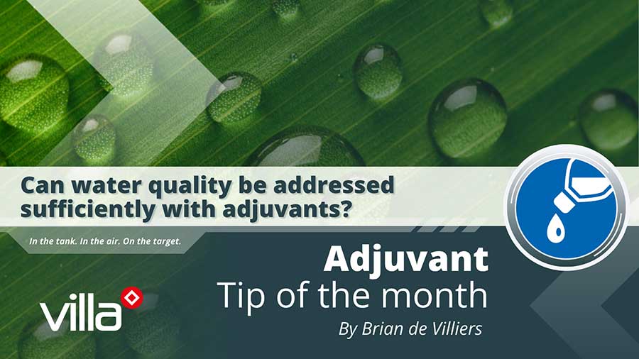 Can water quality be addressed sufficiently with adjuvants?