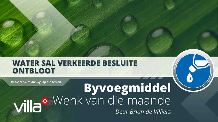 Water sal verkeerde besluite ontbloot